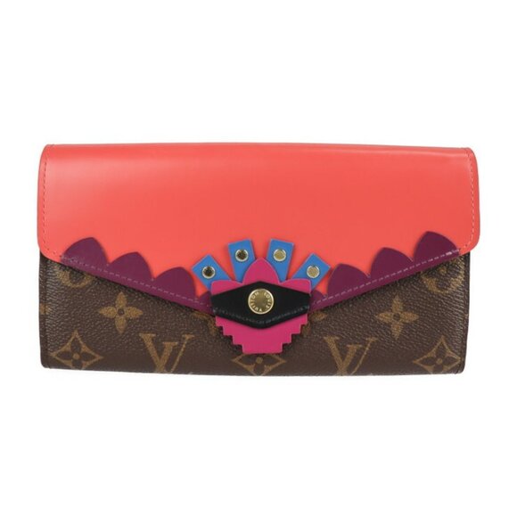 LOUIS VUITTON Brown Monogram Leather Wallet - Picture 1 of 9